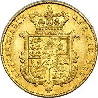 Great Britain. Sovereign, 1825. NGC AU55 - 2