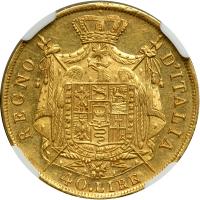 Italian States - Kingdom of Italy. 40 Lire, 1810-M. NGC AU - 2