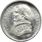 Italian States - Papal/Roman States. Platinum 2 ½ Scudi, 1858-R. BU