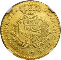 Italian States - Parma. Doppia, 1786-S. NGC AU - 2