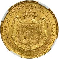 Italian States - Parma. 40 Lire, 1815. NGC AU55 - 2