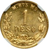 Mexico. Peso, 1899-Mo M. NGC MS65 - 2