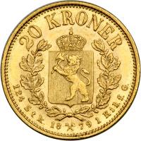 Norway. 20 Kroner, 1879. NGC MS61 - 2