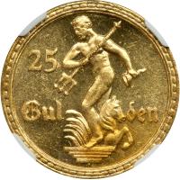 Poland - Danzig. 25 Gulden, 1930. NGC MS64 - 2