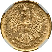 Poland. 20 Zlotych, 1925. NGC MS62 - 2