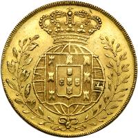 Portugal. Peca (6400 Reis), 1824. NGC AU58 - 2