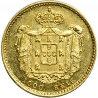 Portugal. 1000 Reis, 1851. BU - 2