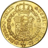 Spain. 4 Escudos, 1774-CF (Seville). NGC AU55 - 2