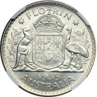 Australia. Florin, 1938. NGC MS63 - 2