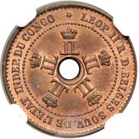 Belgian Congo. Centime, 1887. NGC MS64 - 2