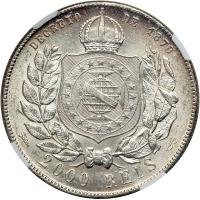 Brazil. 2000 Reis, 1889. NGC MS63 - 2