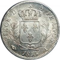 France. 5 Francs, 1815-I (Limoges). PCGS MS62 - 2