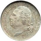 France. ¼ Franc, 1823-A. NGC MS65