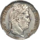 France. 5 Francs, 1834-H (La Rochelle). NGC MS62