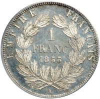 France. Proof Franc, 1853-A. PCGS PF64 - 2