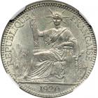 French Indochina. 10 Cents, 1920. NGC MS63