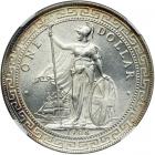 Great Britain. Trade Dollar, 1908-B. NGC MS64