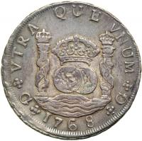 Guatemala. 8 Reales, 1768-G P. NGC EF40 - 2