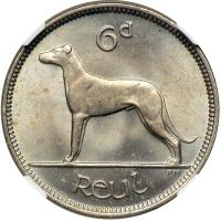 Ireland. Sixpence, 1945. NGC MS63 - 2