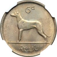 Ireland. 6 Pence, 1947. NGC MS64 - 2