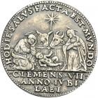 Italian States - Papal/Roman States. Silver Quarter Ducato, ND. NGC EF