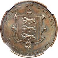 Jersey. 1/13 Shilling, 1851. NGC MS63 - 2