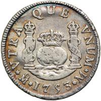 Mexico. 2 Reales, 1753-Mo M. VF - 2