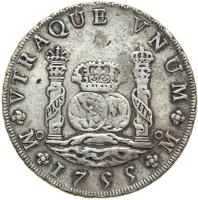 Mexico. 8 Reales, 1755-Mo MM. VF - 2