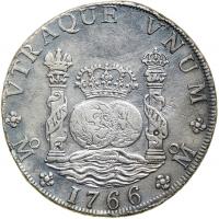 Mexico. 8 Reales, 1766-Mo MF. VF - 2