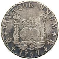 Mexico. 8 Reales, 1767-Mo MF. VF - 2