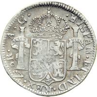 Mexico. 8 Reales, 1816-Zs AG. F-VF - 2