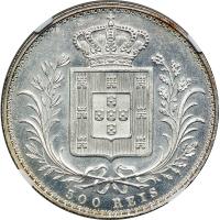 Portugal. 500 Reis, 1879. NGC MS62 - 2