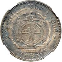 South Africa. 2 ½ Shillings, 1896. NGC AU55 - 2