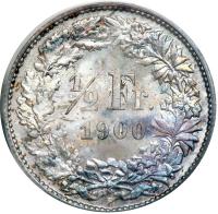 Switzerland. ½ Franc, 1900-B. NGC MS65 - 2