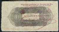 Colombia SCWPM# S831c 6.1.1900 1 Peso Overprinted Date. Banco de Sandander. PCGS Very Fine 20 - 2