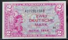 W. Germany Allied Occupation SCWPM# 3a, 1948 2 Deutsche Mark. PCGS Very Choice New 64PPQ