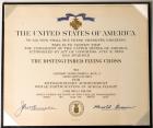 GT-4, 1967, Ed White's "Distinguished Flying Cross" Certificate and Citation for his GT-4 Spacewalk - 2