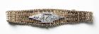 Lady's Vintage Gruen Platinum Diamond & 14K Yellow Gold Wristwatch