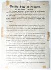 Slave Broadside: "Public Sale of Negroes" in Charleston, SC, 1833