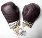 Ali Gloves Signed For 1975 "Mentally Retarded Olympian Program"