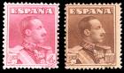 Spain, 1922-26, Alfonso XIII, 2c-10p complete. F-VF