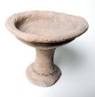 Judaea terra cotta Chalice, circa 1200 BC signed by M. Dayan