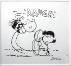 Schulz, Charles -- Original Drawing of Charlie Brown and Lucy