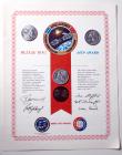 ASTP, 1975, FLOWN Manned Flight Awareness Medallions and Certificates