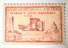 Aviation Art, c1960s, Pop Artist Robert Dowd" Original Pencil "Stamp" Art