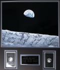 WITHDRAWN - Apollo Program, c1960s, "Moon to Erth" Astronaut Autographed Photo Display