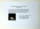 Apollo 11, 1969, FLOWN Gold Foil