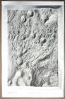 Apollo 16, 1972, "Descartes" 3-D Lunar Landing Site Topographical Map