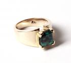 Lady's Emerald, 14K Yellow Gold Ring