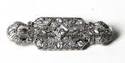 Edwardian Diamond, 14K White Gold Brooch